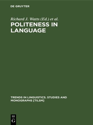 cover image of Politeness in Language